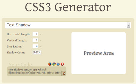 CSS3 Генератор онлайн