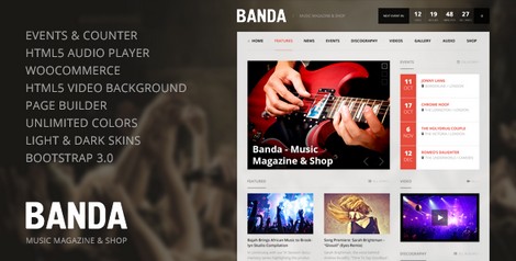 Banda - музыкальная тема WordPress