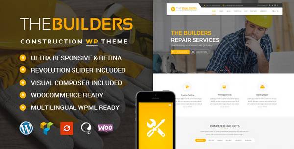 Builders - Тема WordPress для конструкторских агентств