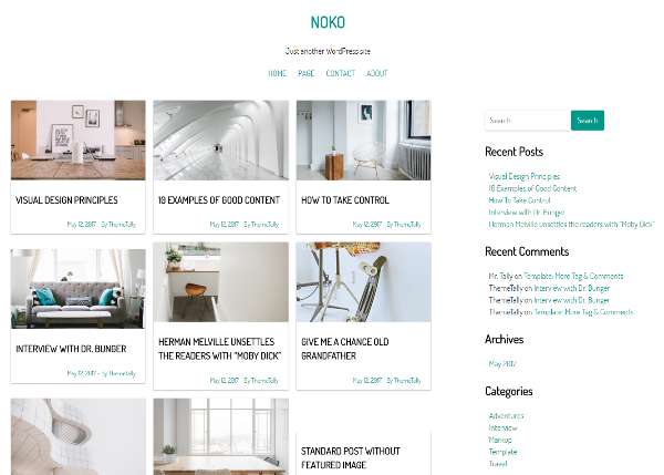 Noko - простая бесплатная тема WordPress