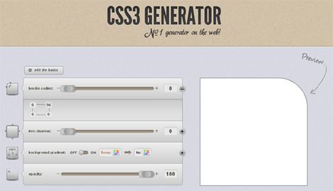 Веб-генератор CSS3