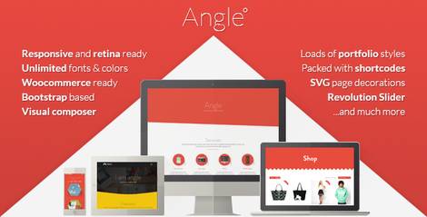Angle - адаптивная тема WordPress с плоским дизайном