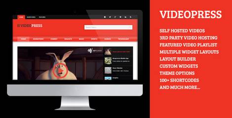 Videopress видео тема для WordPress