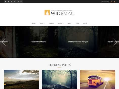 Widemag - Современная тема WordPress
