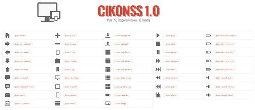 Библиотека иконок на CSS
