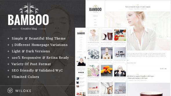 Bamboo Элегантная тема для блогов WordPress