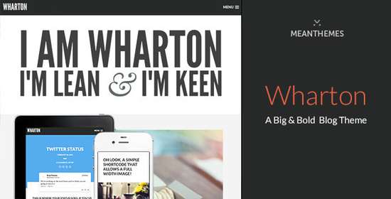 Wharton - Тема для персонального блога WordPress