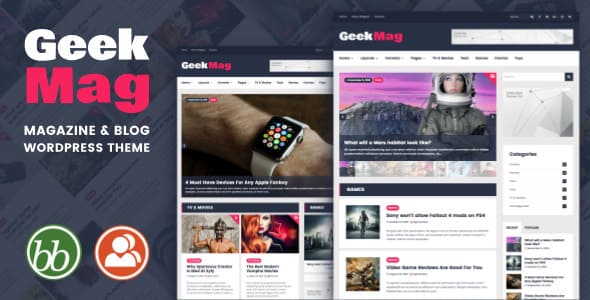 GeekMag - Тема WordPress в журнальном стиле для блога
