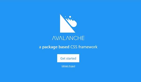 avalanche - облегчённый фреймворк CSS