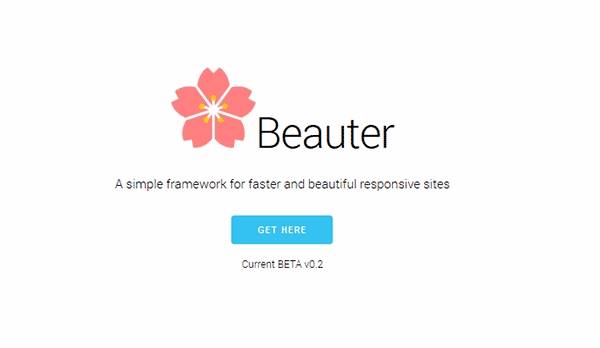 Beauter - Лёгкий фреймворк CSS