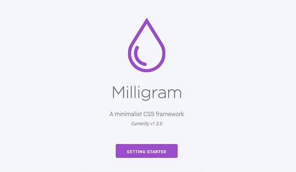 Milligram - Минимальный фреймворк CSS