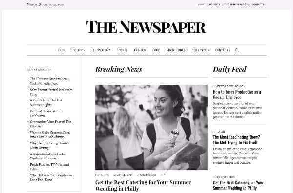 Newspaper - Журнальная тема WordPress