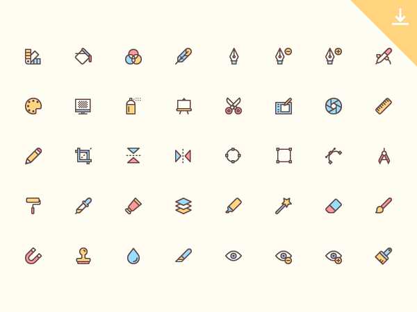 40 Бесплатных иконок для дизайнеров