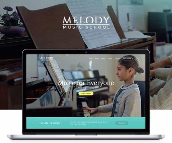 Melody - Тема WordPress для сайта музыкальной школы