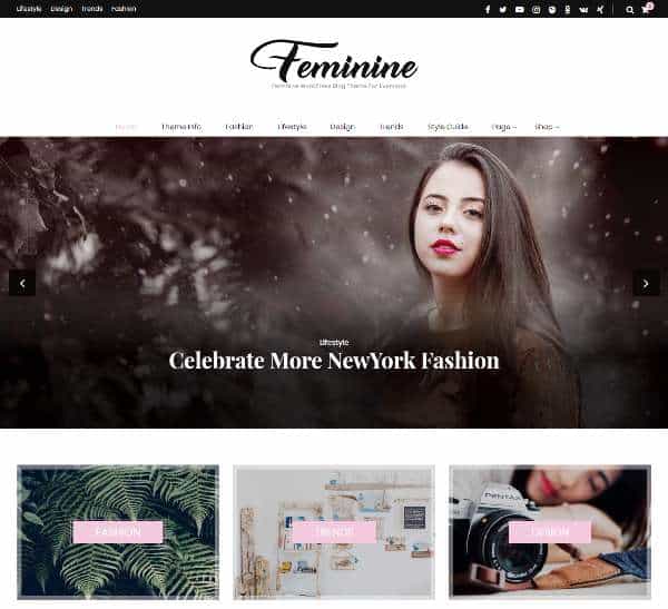 Blossom Feminine - бесплатная тема WordPress