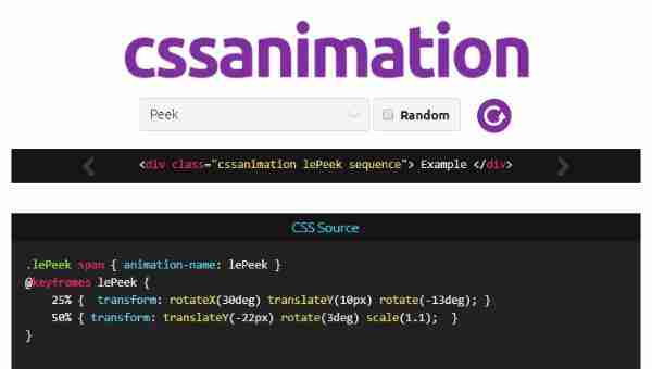 CssAnimation - Библиотека CSS анимаций