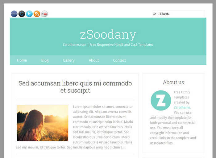 zSoodany - шаблон html5