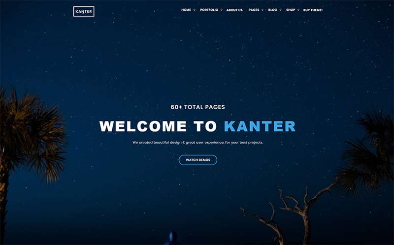 Kanter - Тема WordPress для корпоративных агентств и портфолио