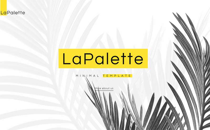 La Palette - Минималистская тема WordPress для креативного агентства