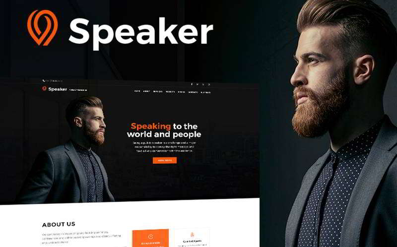 Speaker - тема WordPress для блога