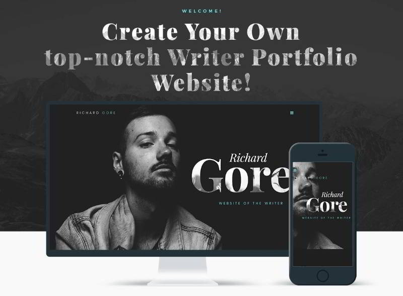 Richard Gore - WordPress шаблон портфолио писателя